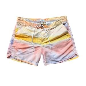 True Religion Men's Tie Dye Swim Trunks Board Shorts Size 36 Multicolor